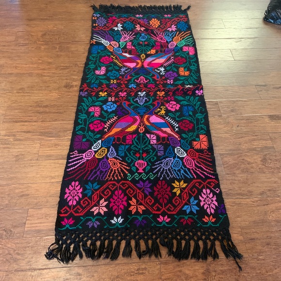 None Accessories - Brilliant Central American shawl/rebozo/decor.